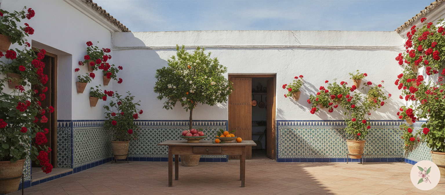 El patio de la Abuela Carmen, entre naranjos y azahar